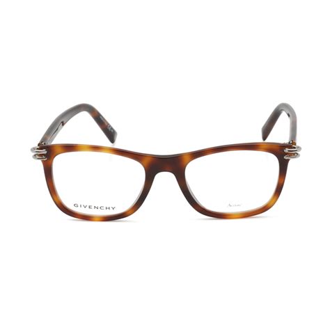 givenchy unisex rectangular 51mm optical frames|Givenchy Unisex Brown Rectangular Eyeglass Frames.